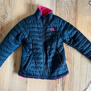 North Face Reversable girls coat